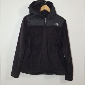THE NORTH FACE  Black Hooded Puffer Jacket